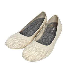 Allbirds Tree Breezer Cream Fabric Flats SZ 6.5